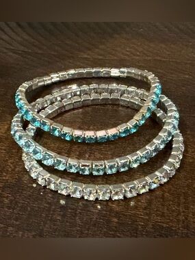 Crystal Tennis Bracelet Set - Women's Jewelry